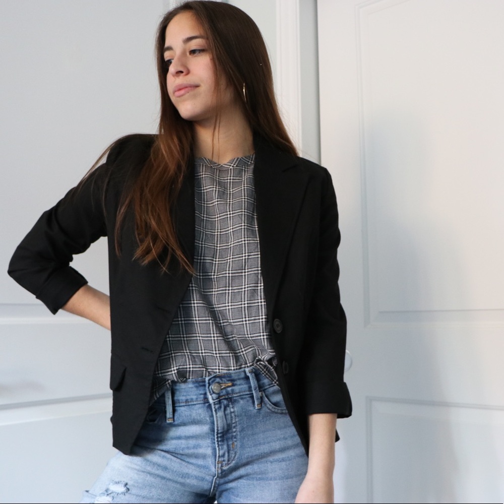Grey Abercrombie Blouse